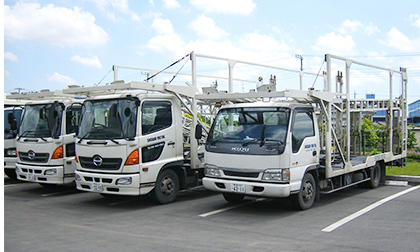 用途にあった積載車で車両を引取りに伺います