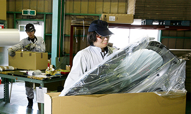 宅配便にて全国どこでも配送